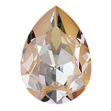 4320 18X13mm GOTA PERA LIGHT PEACH ENGASTE 