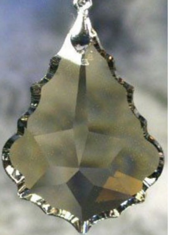 CRISTAL HOJA CHANDELIER PENDELOQUE 