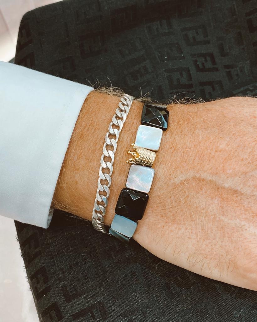 Pulsera de hombre madre perla